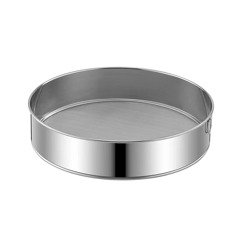 High Quality household reusable 60 mesh 304 stainless steel flour sifter sieve round flour Sieve
