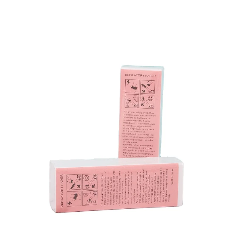 100pcs Disposable 7*20cm Non Woven Paper Disposable Depilatory Wax Strip