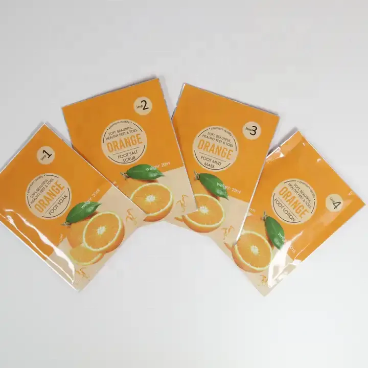 Deluxe Pedicure Kit 4 Step Manicure Pedicure Products Nail Supplier Pedi Box 4 in 1 Detox Soak Scrub Foot Spa Pedicure Kit