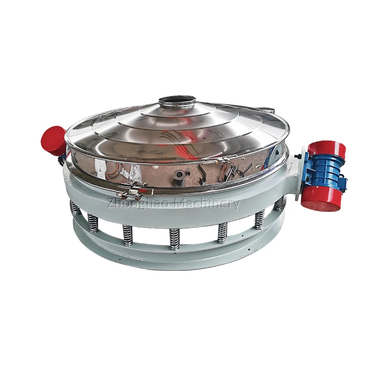 Diameter 600mm inline  vibrating screen circular vibratory powder sieve corn starch vibrating sifter