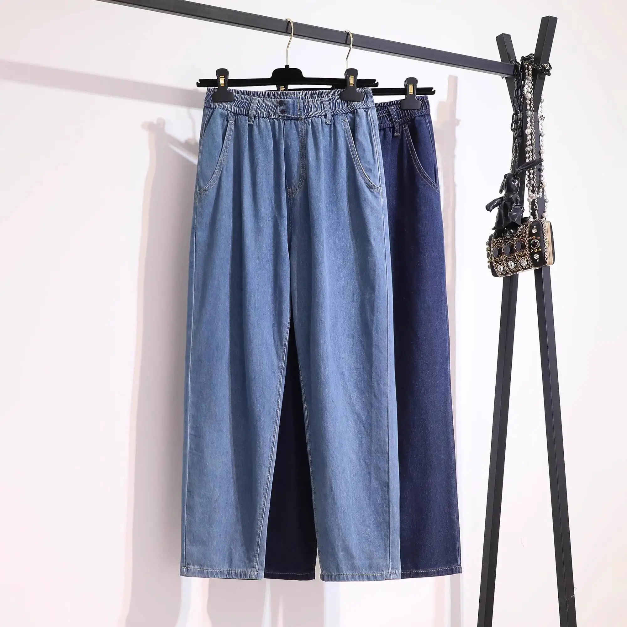 Buy Cheapest Custom European Fashion Female Denim Pants Women High Waist Skinny Jeans Best Price