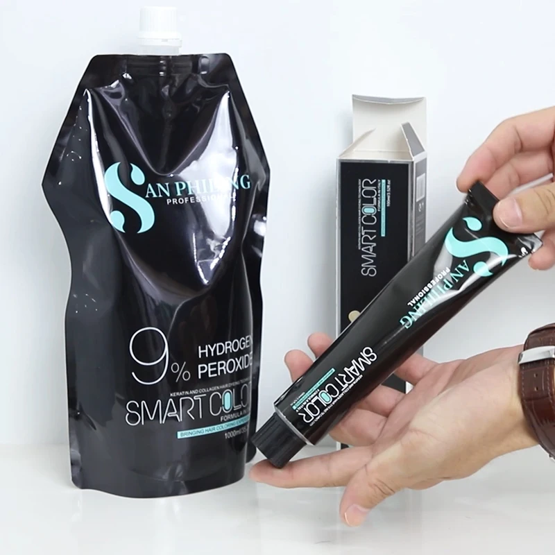 Factory Price Professional Hair Colo Permanent Trendy Ash Grey Hair Dye