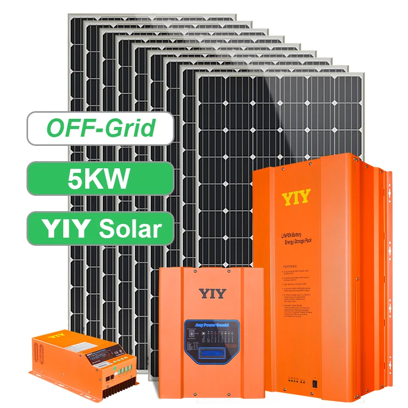 Solar Energy Storage Batteries 5KW 2KW 1KW Solar Energy System Off Grid Power Wall 5KW Solar Power System
