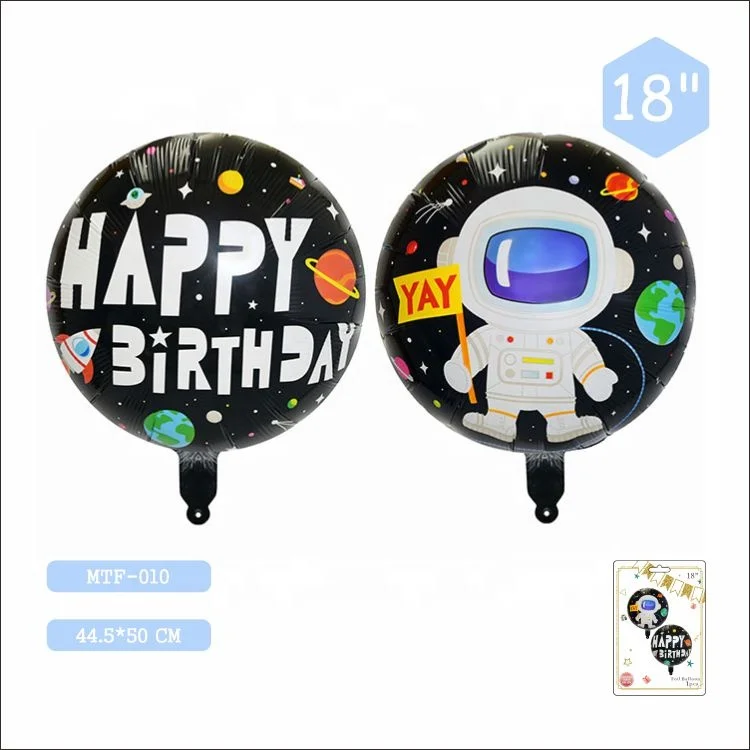 Ready to Ship 18 Inches Round Ballons Globos Helium Foil Sempertex Space Balloons Set Distributors