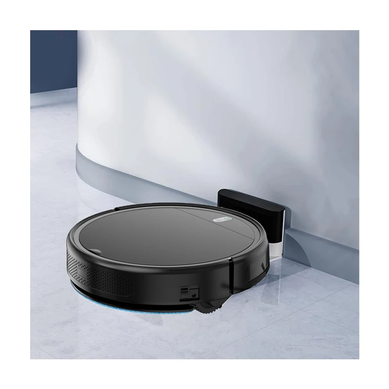 Self-Charging Vacuum Robot Cleaner with HEPA Filter Wet and Dry Cleaning for Household and Hotel Use Battery Powered