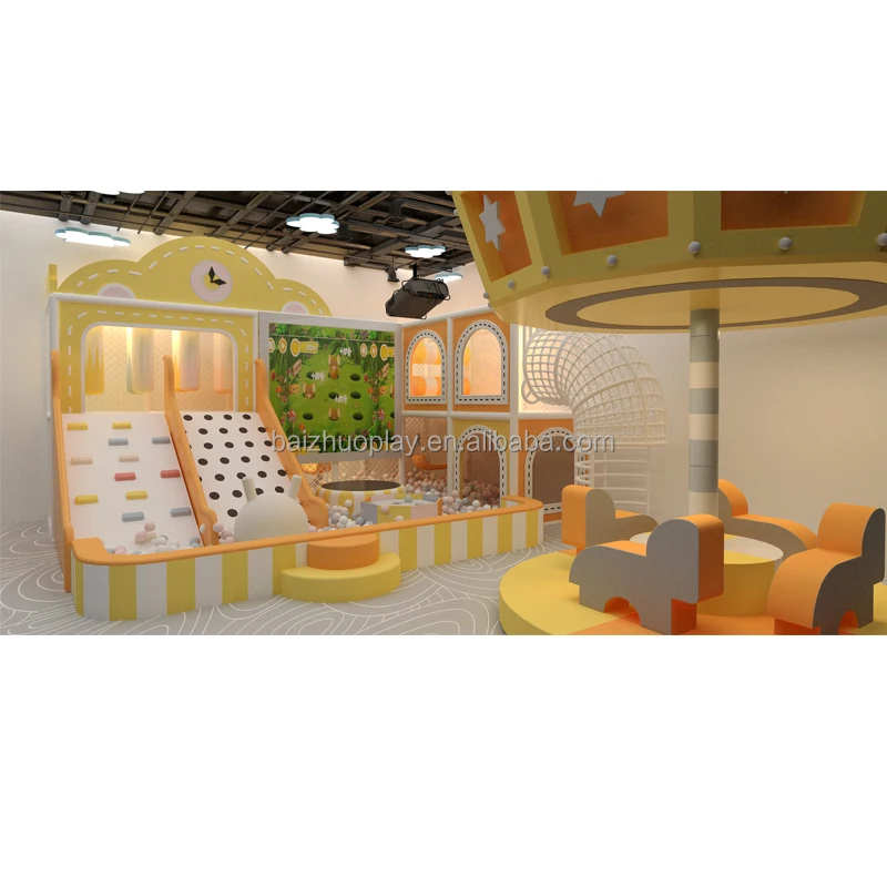 New design hot sale children commercial soft play area indoor soft playground kids with ball