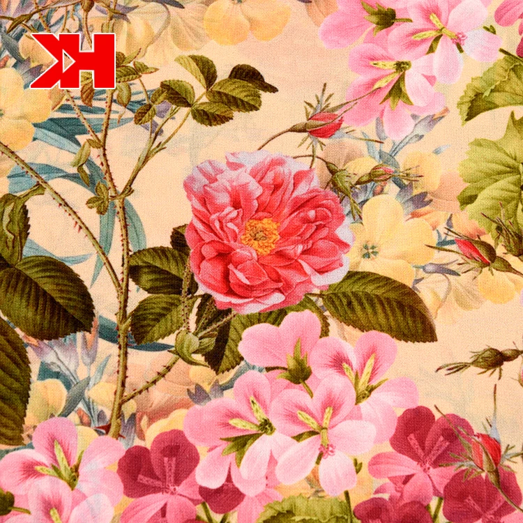 2020 factory direct price custom digital print fabric for dress materials