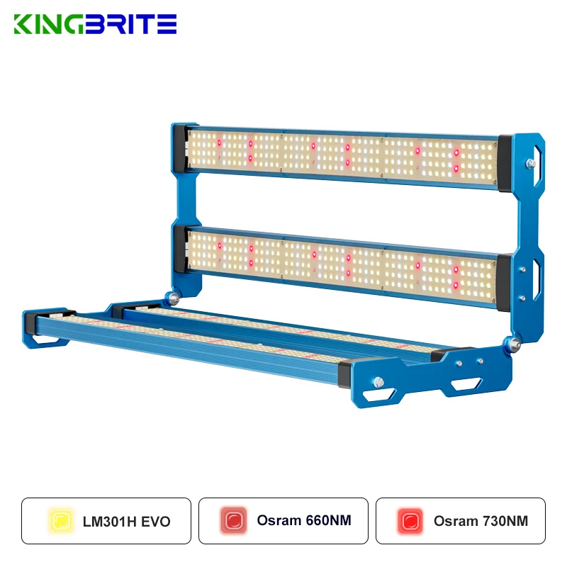 EU Stock ! 2024 KingBrite 240W Samsung LM301H EVO P55 LED Grow Light Bar For 2 x 2 ft  80x80cm Tent