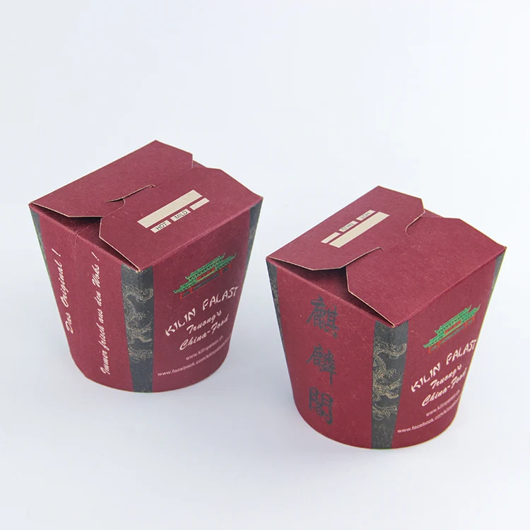 Take Away Brown Kraft Paper White Card Paper Noodle Box Biodegradable Food Paper Box Custom Printed Noodle Boxes