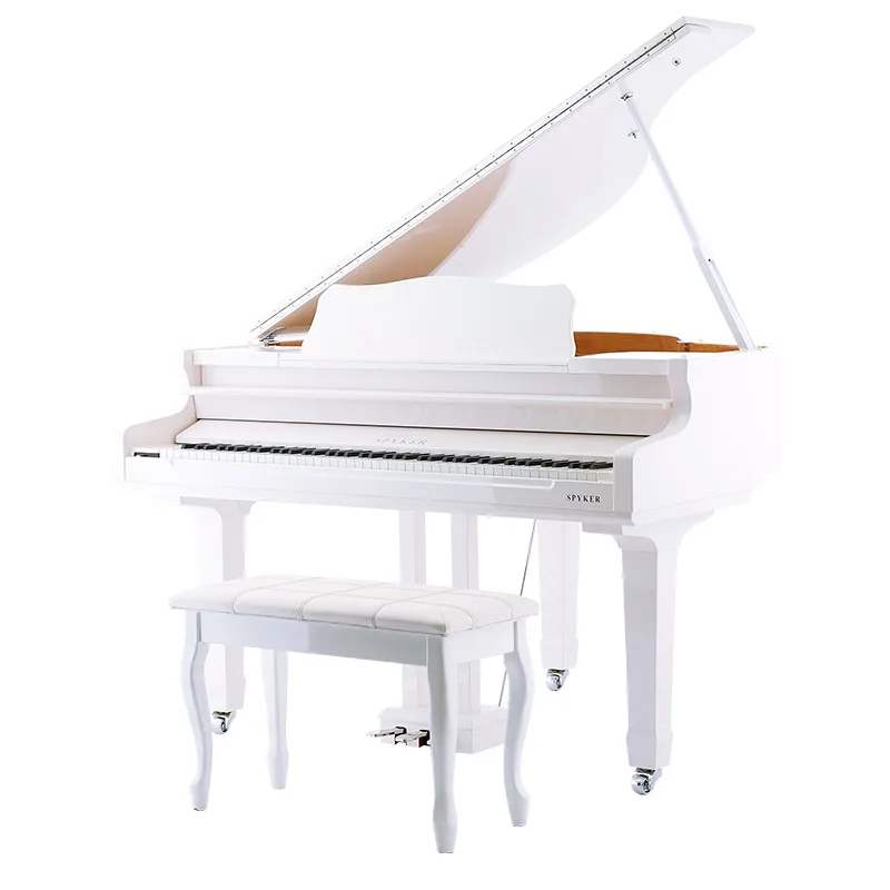SPYKER HD-W136 Digital Grand Piano White Polish 88 Keys Sea Piano Home Theatre