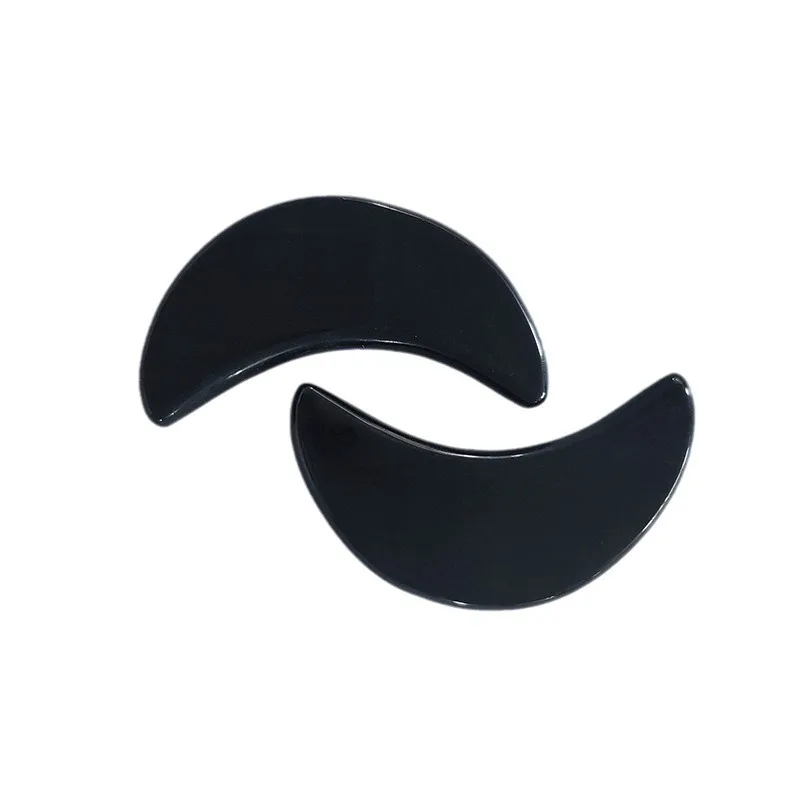 Natural Jade Moon Shaped Eye Patches for Eye Health Relieve Fatigue and Reduce Swelling