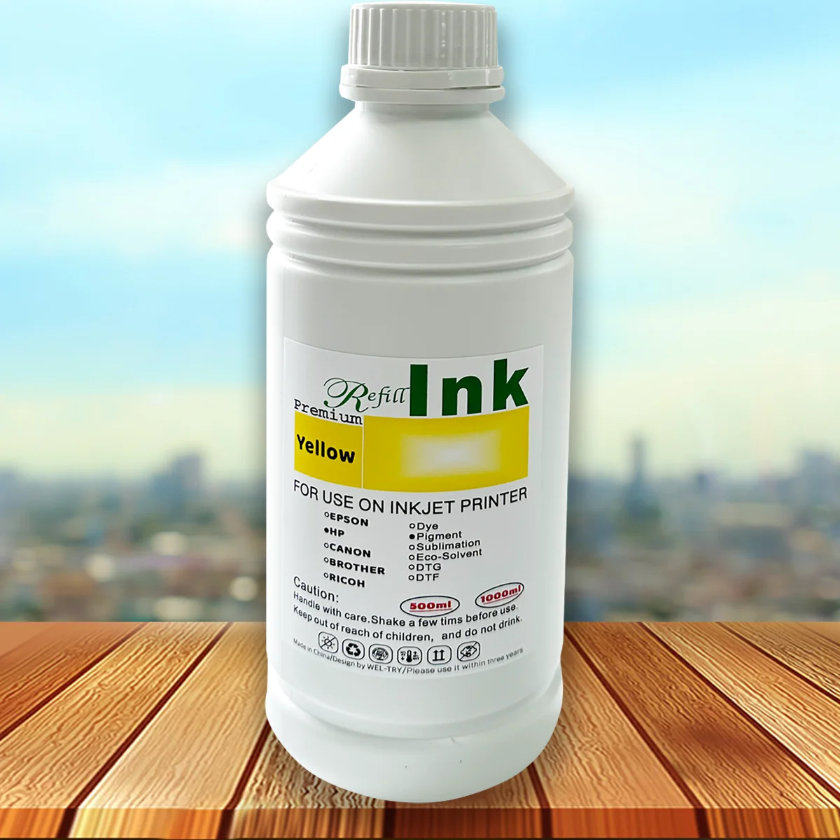 Wel-Try 1000ml pigment ink for hp inkjet Printer Compatible for hp pigment ink Anti-fading uv for hp pagewide officejet printer