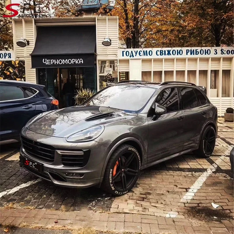 SPC Carbon Fiber Body Kit For Porsche 958 Cayenne Turbo GTS 2011-2017 Tuning Kit Car Accessories Upgrade Body Kits Front Bumper