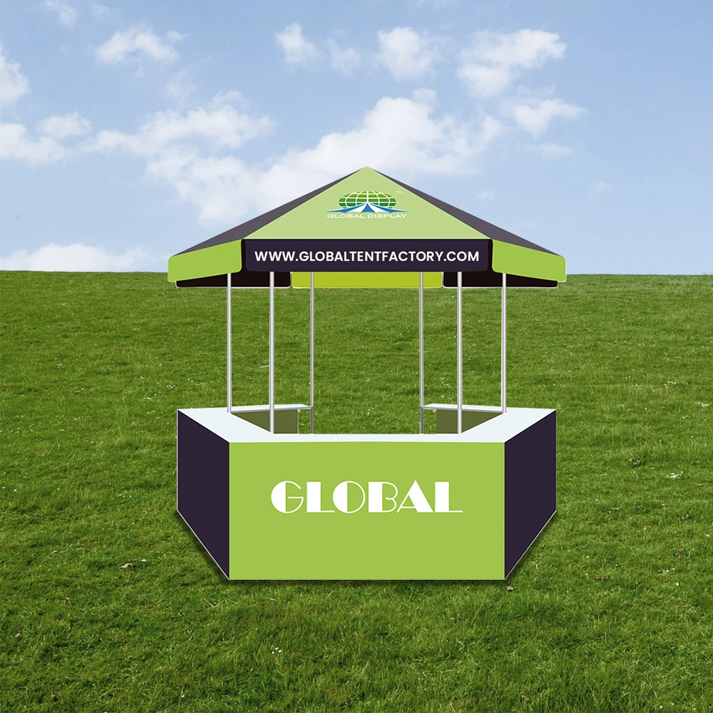 GLOBAL TENT High Quality Waterproof Wholesale Portable Promotional Vendor Kiosk Tents Wedding Event Party
