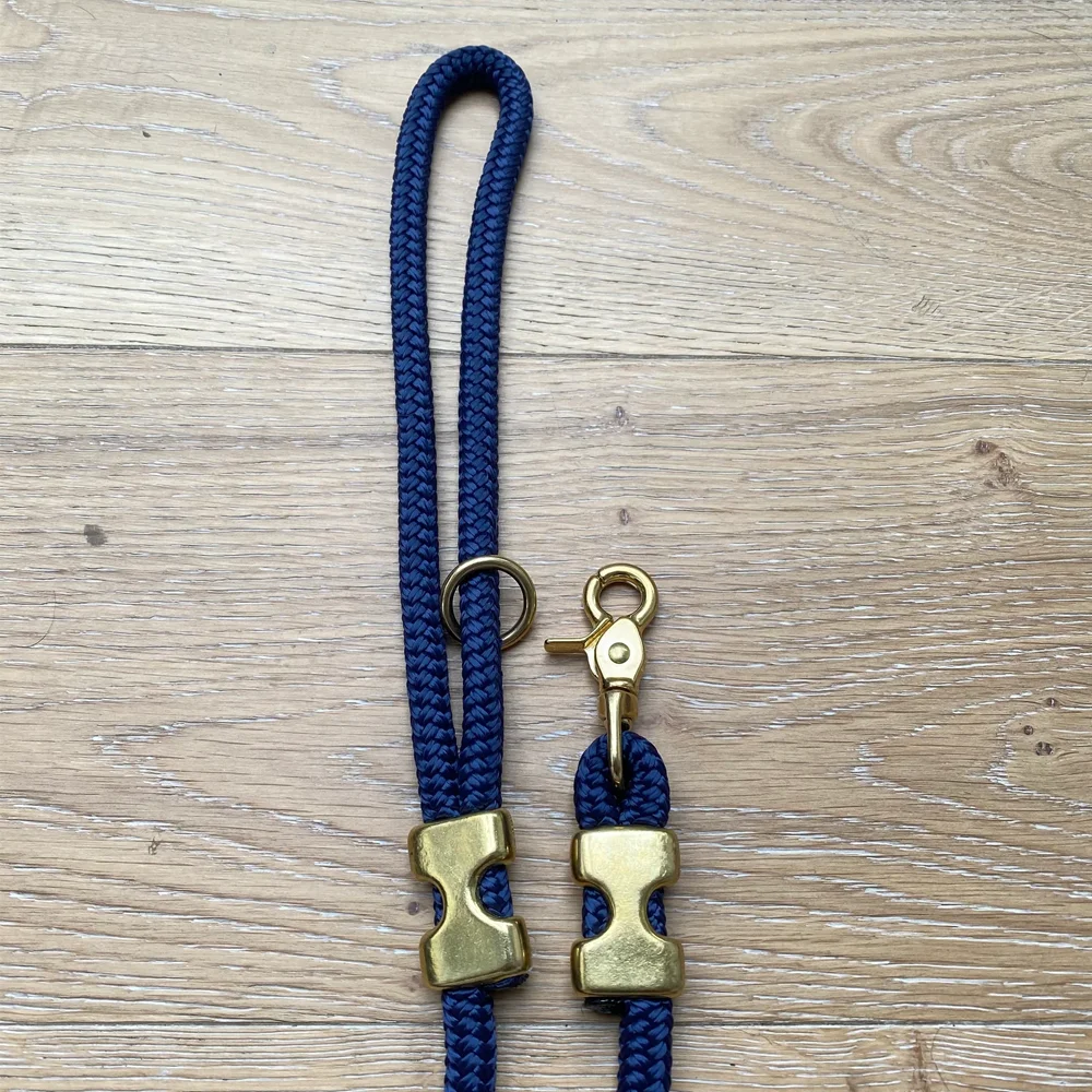 Mountain Climbing Reflective Rope Dog Leash with Locking Sturdy and Durable Dog Rope Lead No Pull Training Lead Dog Slip Leash