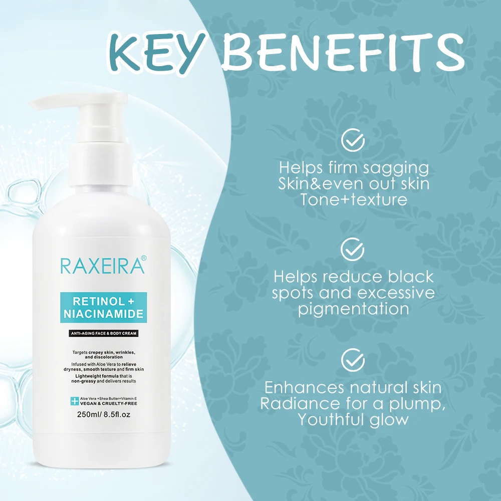 Best Niacinamide Arbutin Retinol Cream l Anti Aging Thailand Product Body Lotion