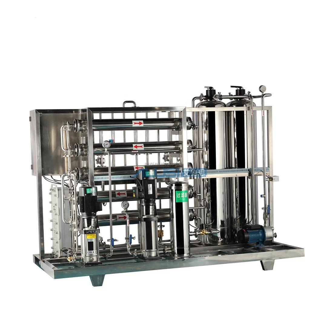 4000L/H Ro Water Treatment Plant Ultrapure Water for Cosmetic Manufacturer, EDI SUS Purified Water Treatment Sale