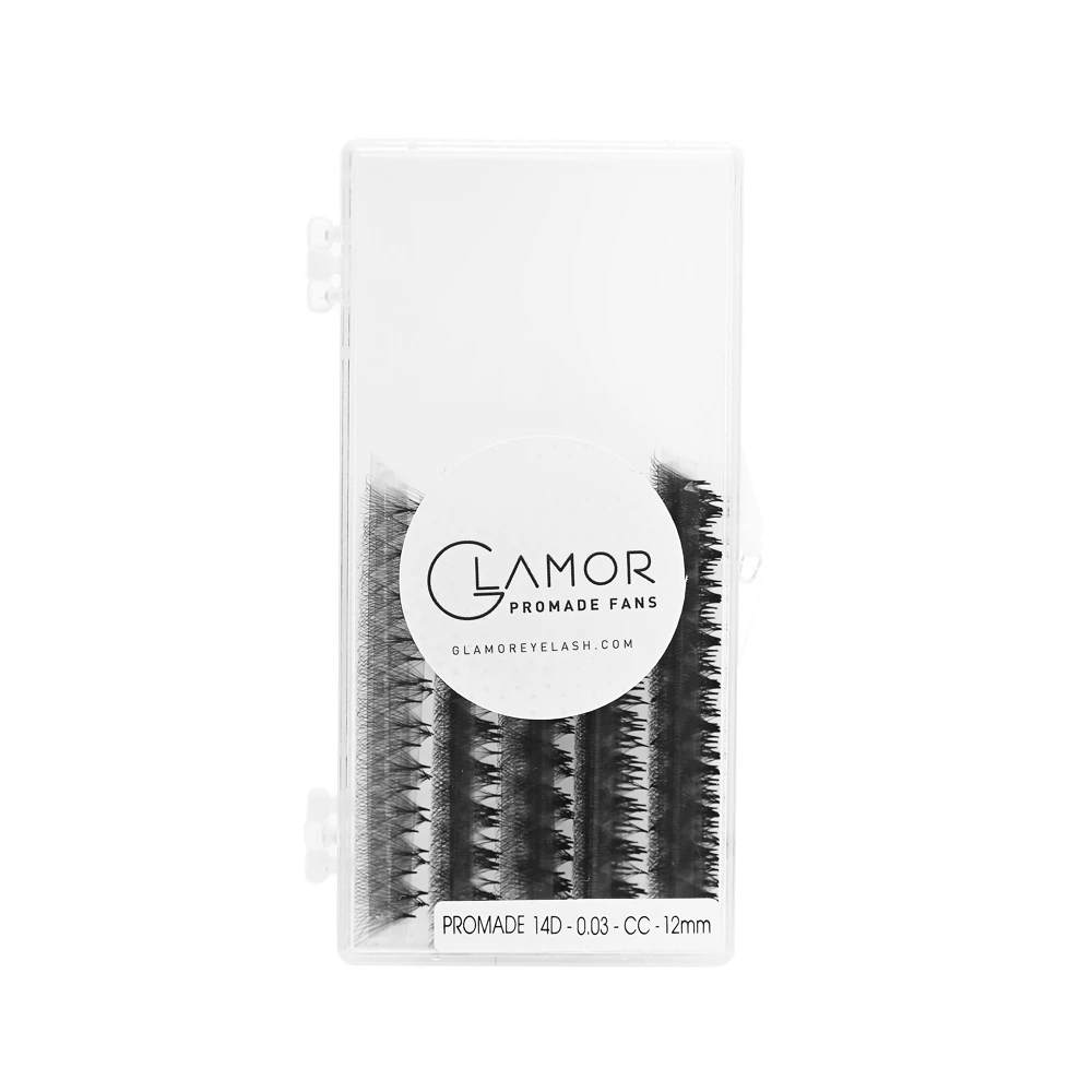 Private Label Ultra-speed Premade Fans 8D  False Eyelashes Eyelash CC NVT Beauty Supplier promade fan Lashes Extension