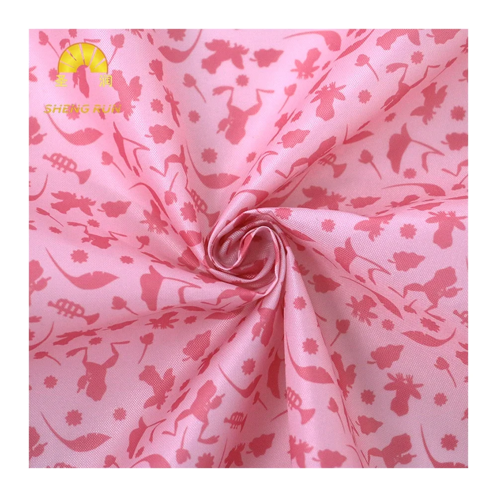 No MOQ Customized PVC Coated Waterproof Cartoon Digital Printing Oxford Fabric
