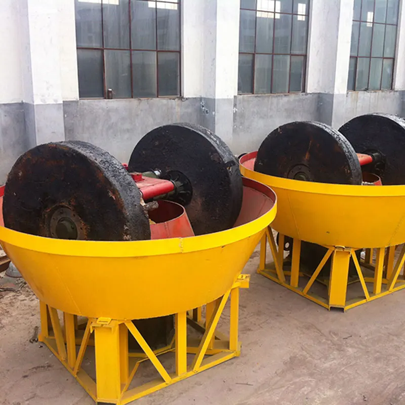 High Quality South Africa Gold Refining Machine Wet Pan Mill