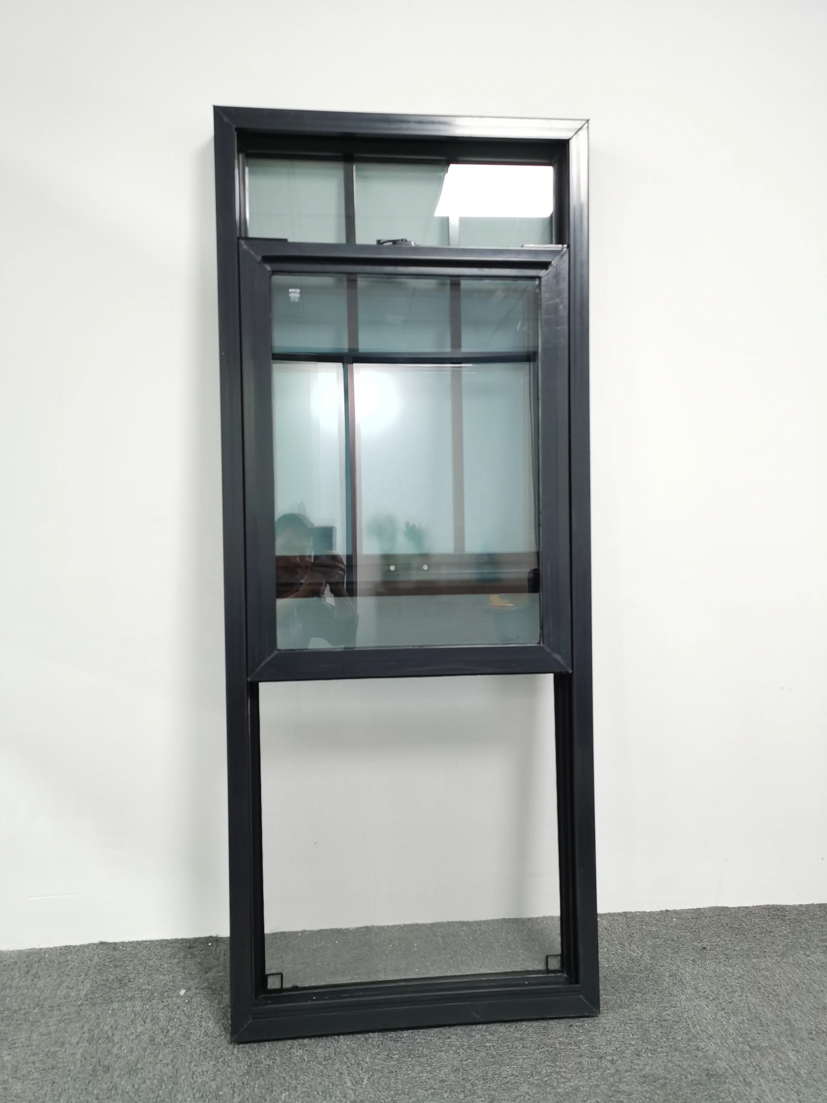 High quality Pvc window double glazed vinyl single hung window