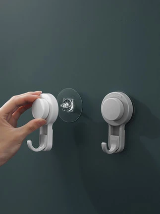 Baolong Factory Suction Cup Hanging Hooks Transparent Bathroom Kitchen Suction Cup Wall Plastic Hooks