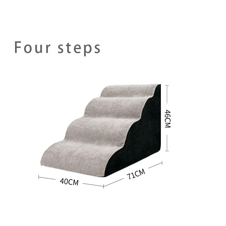 Durable High Quality Removeable Sustainable Pet Steps Stairs Practical Non Slip Foam Pet Stairs for Bed
