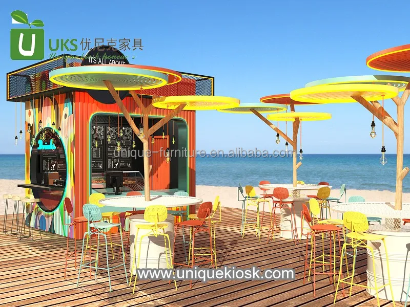 Modern Burger Booth Design Retail Bread Stand Popular Cupcake Stall Useful Beverage Cabinet for Sale