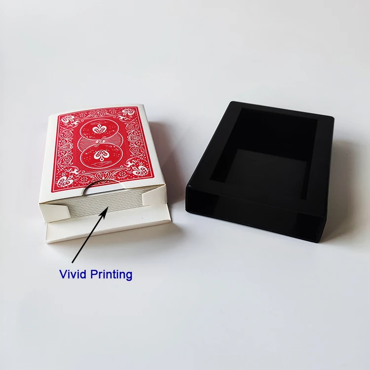 Customized Vanishing Card Deck Magic Tricks Gimmick Playing Card Disappearing Box Magic Poker Vanish Easy To Do Magic Trick Toy