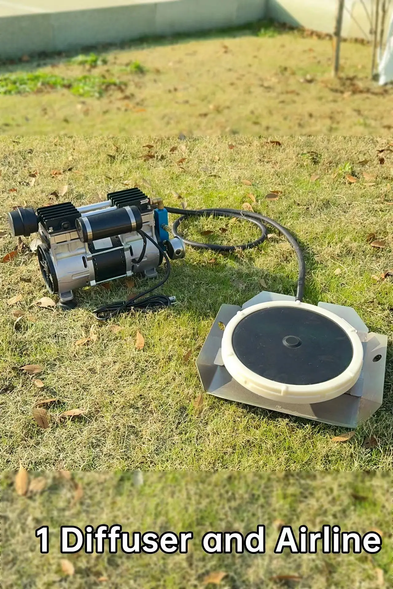 2024 New Design Self-Weighted Micro Bubble Diffuser Fish Ponds Electric Pond Aerator Steel Rubber Materials OEM Customized