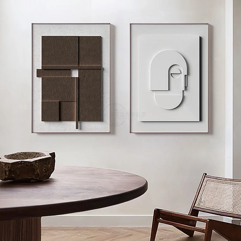 Custom modern living room home decor luxury 3d wall art wood carving decoration relief wall painting Handmade Sandstone Painting