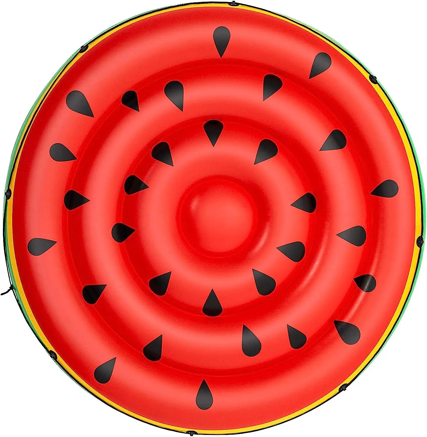 Watermelon Island Inflatable Pool Float  Inflatable Fruit Tubes - Floating Watermelon Fun Pool Party Lounge Fits Up to 3 People