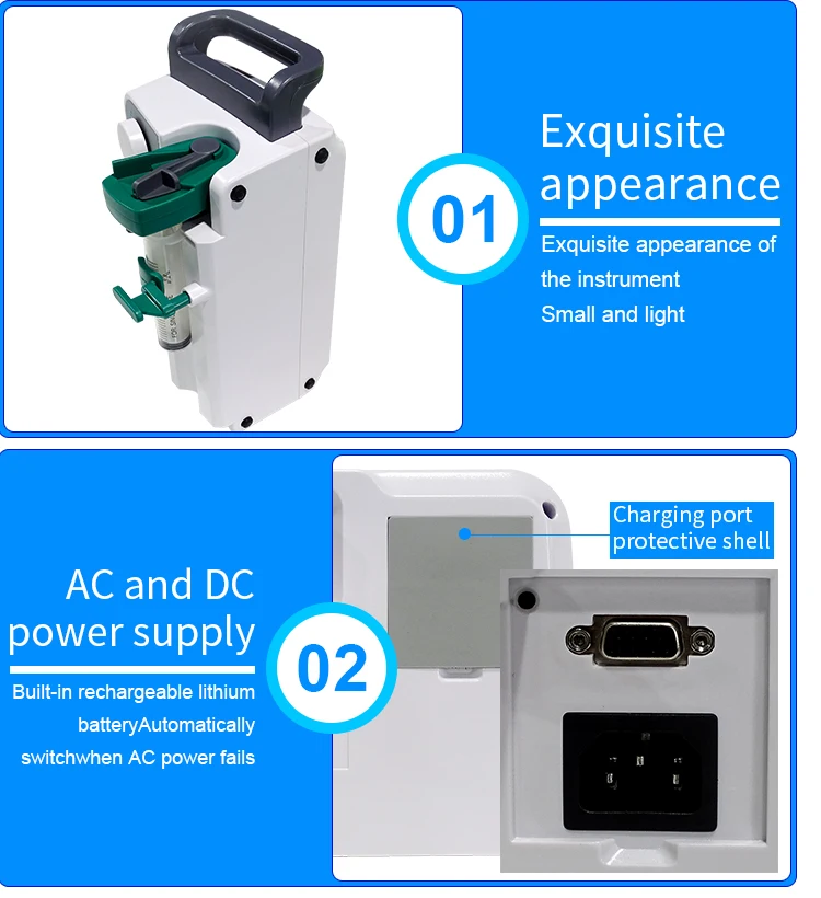 5.11.14 Cheap medical veterinary syringe pumps remote control syringe pump for hospital icu vet electric syringe pump