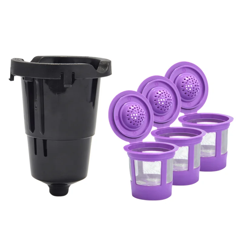 Reusable Holder and 3PCS K Cups For Keurig, Reusable K CUP Coffee Filter 304 Stainless Steel Mesh