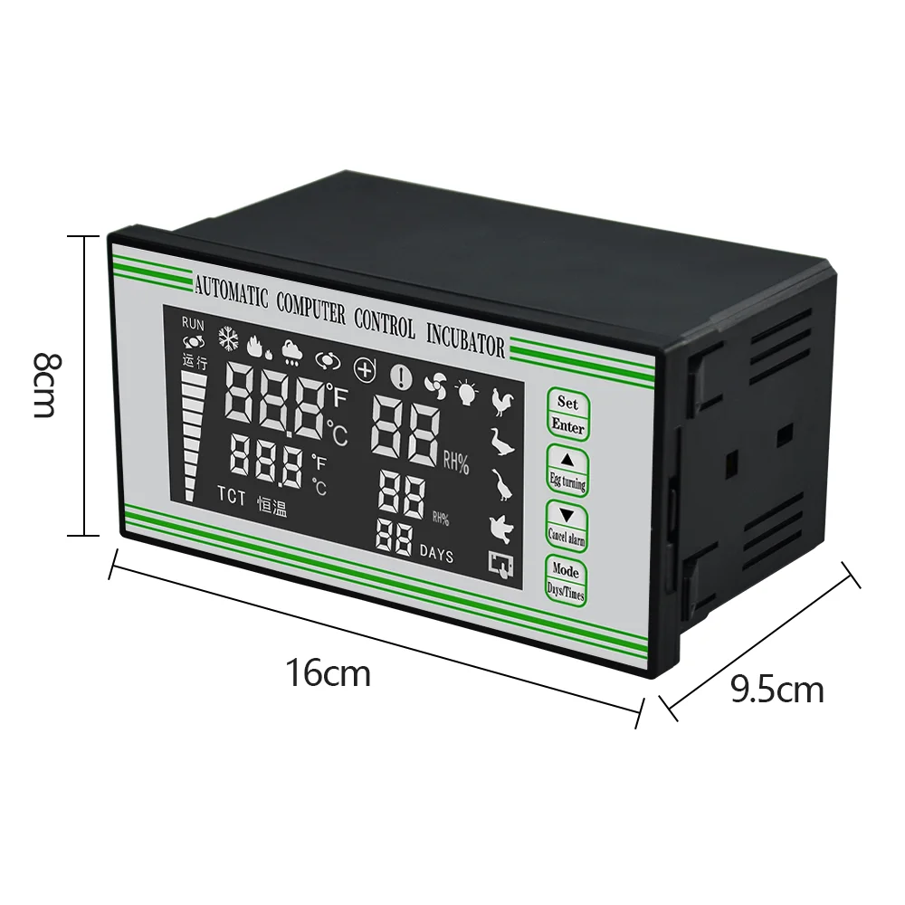 Automatic Egg Incubator Controller Thermostat Temperature Humidity Incubator Sensor Incubator Control System