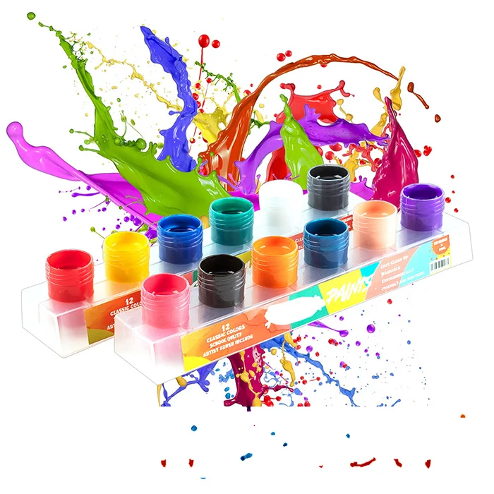 Promotional Gift Custom Bottle DIY Paint Rich Pigment Fabric Paint Set Permanent Fabric Glue