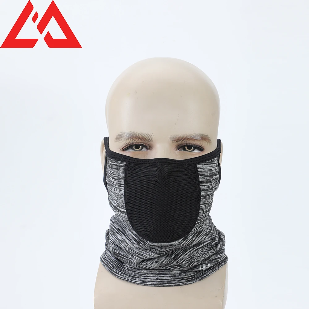 
Lifu Factory Windproof Fleece Warm Reflective Mark Black Grey Balaclava Face Cover for Outdoor Sports Winter 