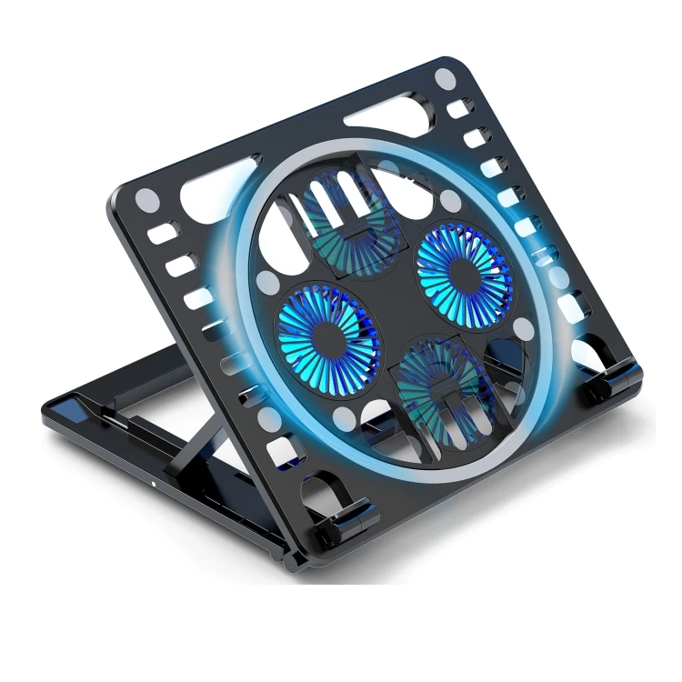2022 Fast Shipping HAWEEL Gaming RGB Laptop Cooling Pad Tablet Desk Stand Cooler for iPad