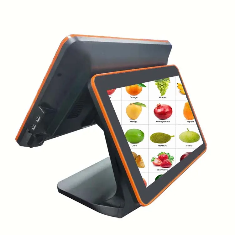 15 Inch Cash Register Win 10 Dual Single Screen Pos System I5 Gen10 8G 128G Pos Touch Terminal With Cash Box For Business