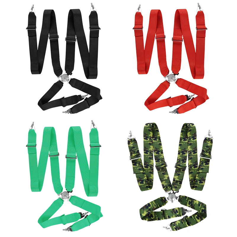 Hot sale universal 4-point safety belt racing car seat belt racing seat belt with buckle
