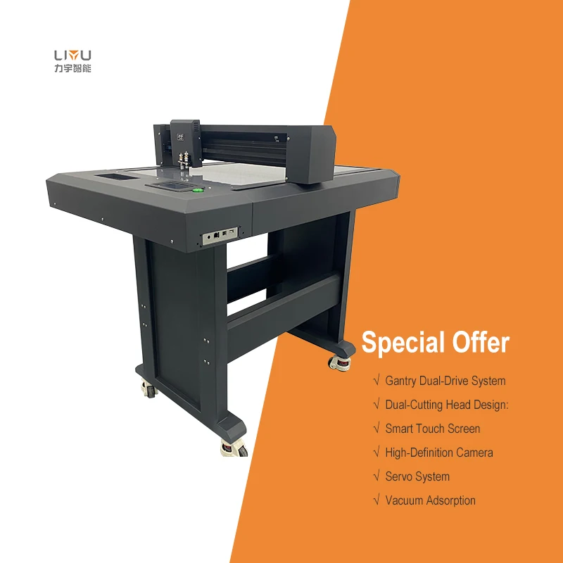 High Speed D4060 Cutting Machine with Vacuum Adsorption and Dual Cutting Head