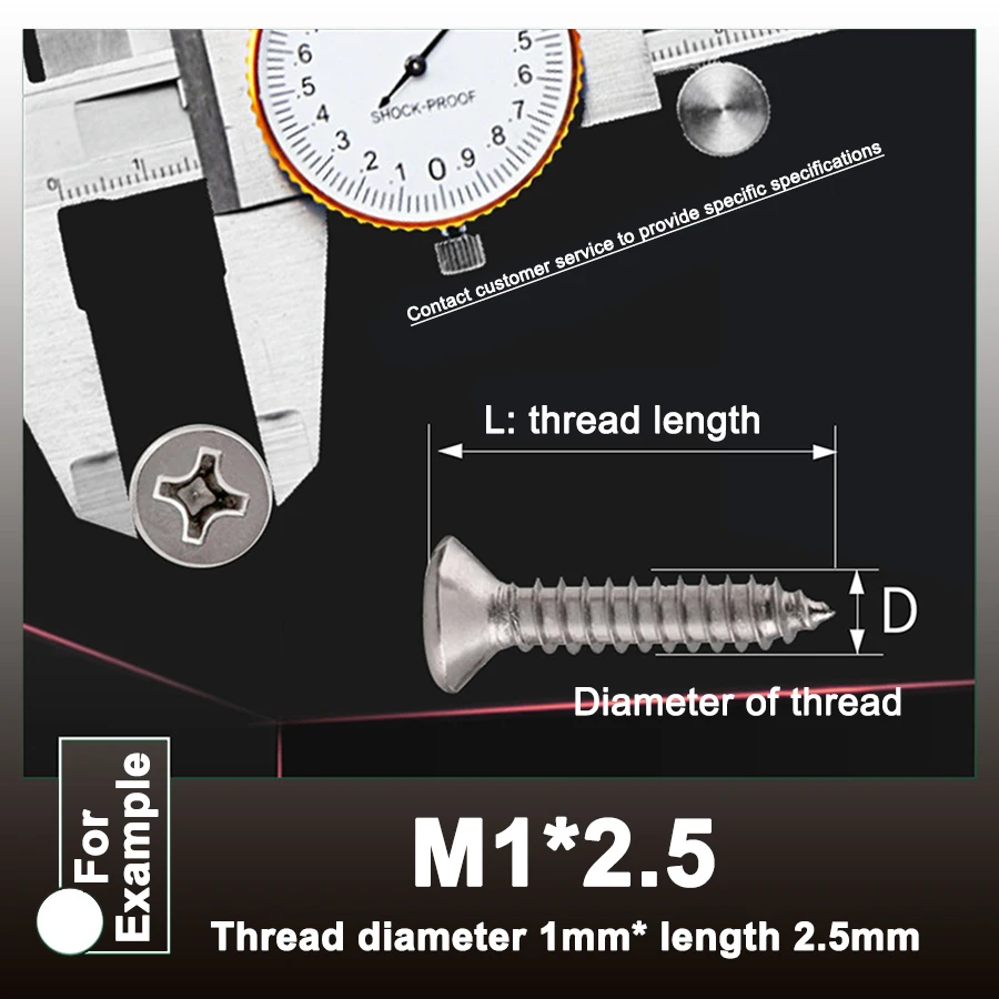 KA Cross Recessed Countersunk Head Self-tapping Screw Black Sliver Carbon Steel Self Tapping Wood Screws