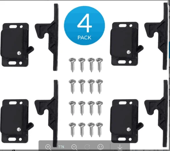 Hot sale Grabber Catches spring hook black push latches for cabinet door push catch
