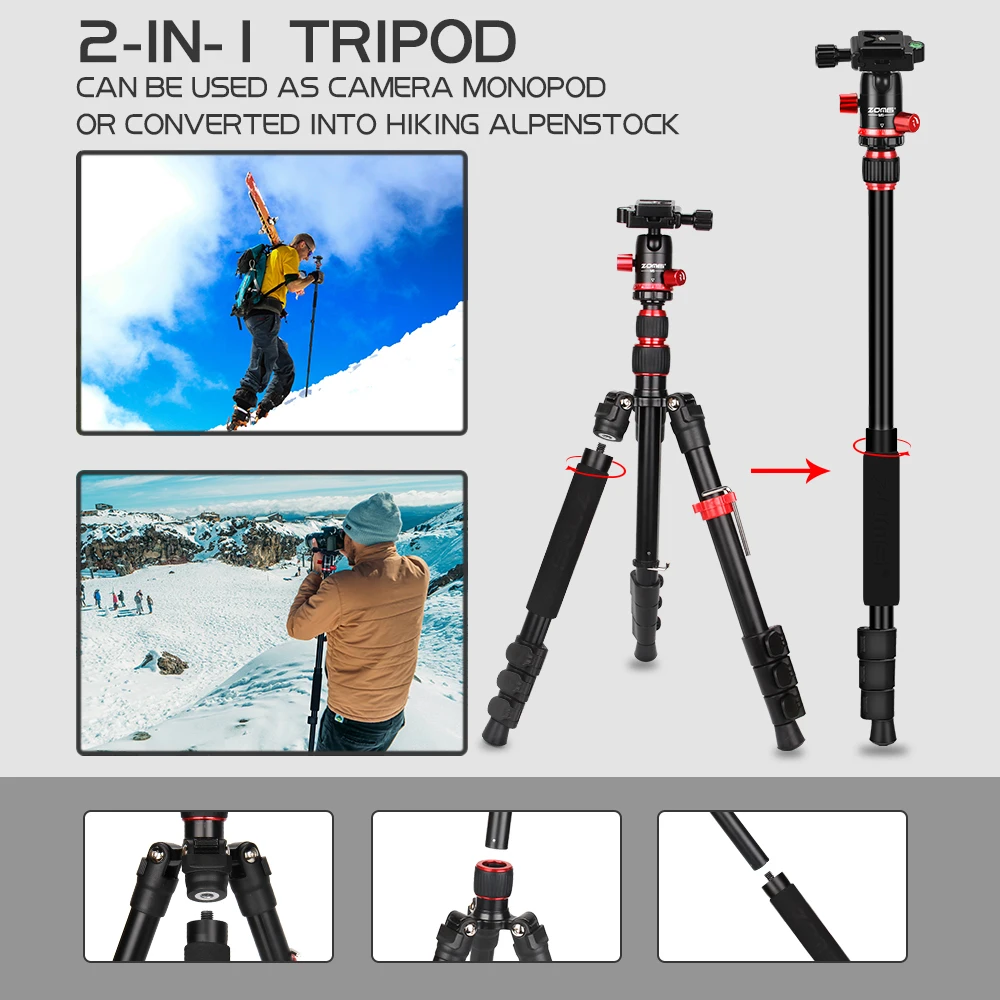 M5 professional photography light weight flexible portable dslr slr video camera mount tripod stand for camera