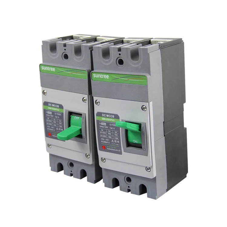 suntree Big Current DC MCCB 3p 125 Amp Circuit Breaker Molded Case Type with Long Delay Protection