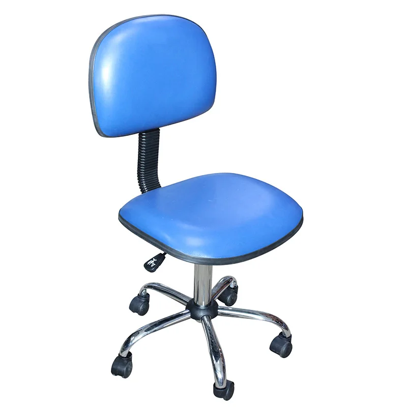 ESD Chair Adjustable PU Leather  Antistatic Cleanroom Chair with Foot Rest  Commercial Furniture Laboratory ESD Chair