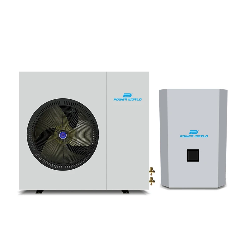 Low temperature r32 advantage ductless dc inverter split type ac unit evi air source heat pump for hot tub