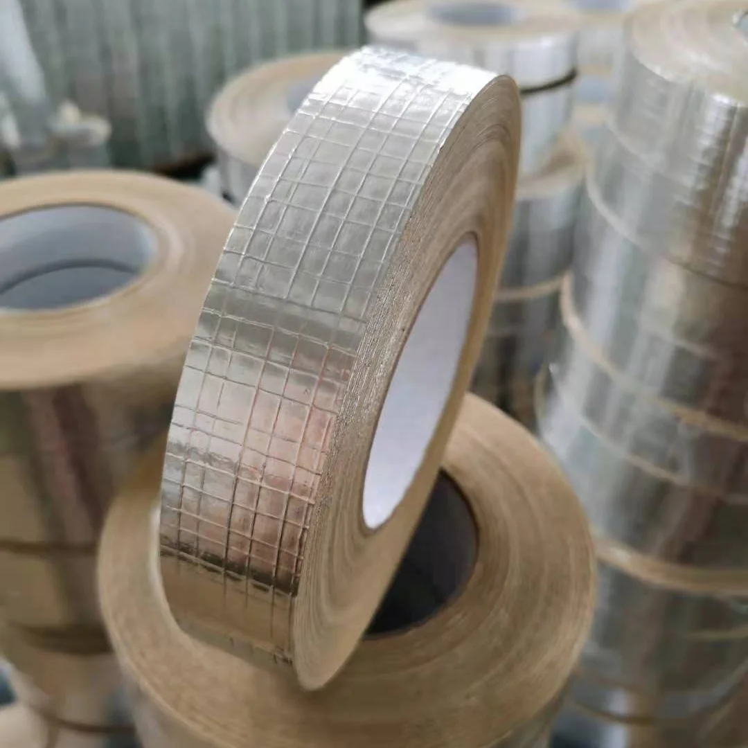 HVAC PET High Temperature Aging Resistance Self Adhesive Insulation Sealing Aluminum Alu Foil Duct Tape