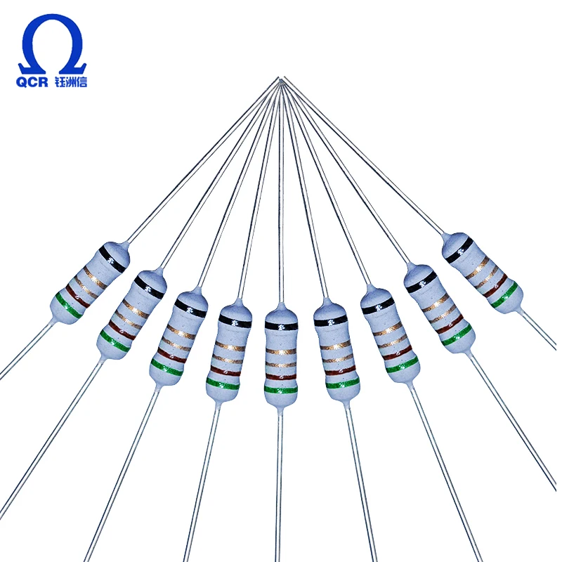 
QCR half a short-circuit FKN 1/2 watt 15 ohm wirewound fusible shunt resistor with non-flame encapsulant 