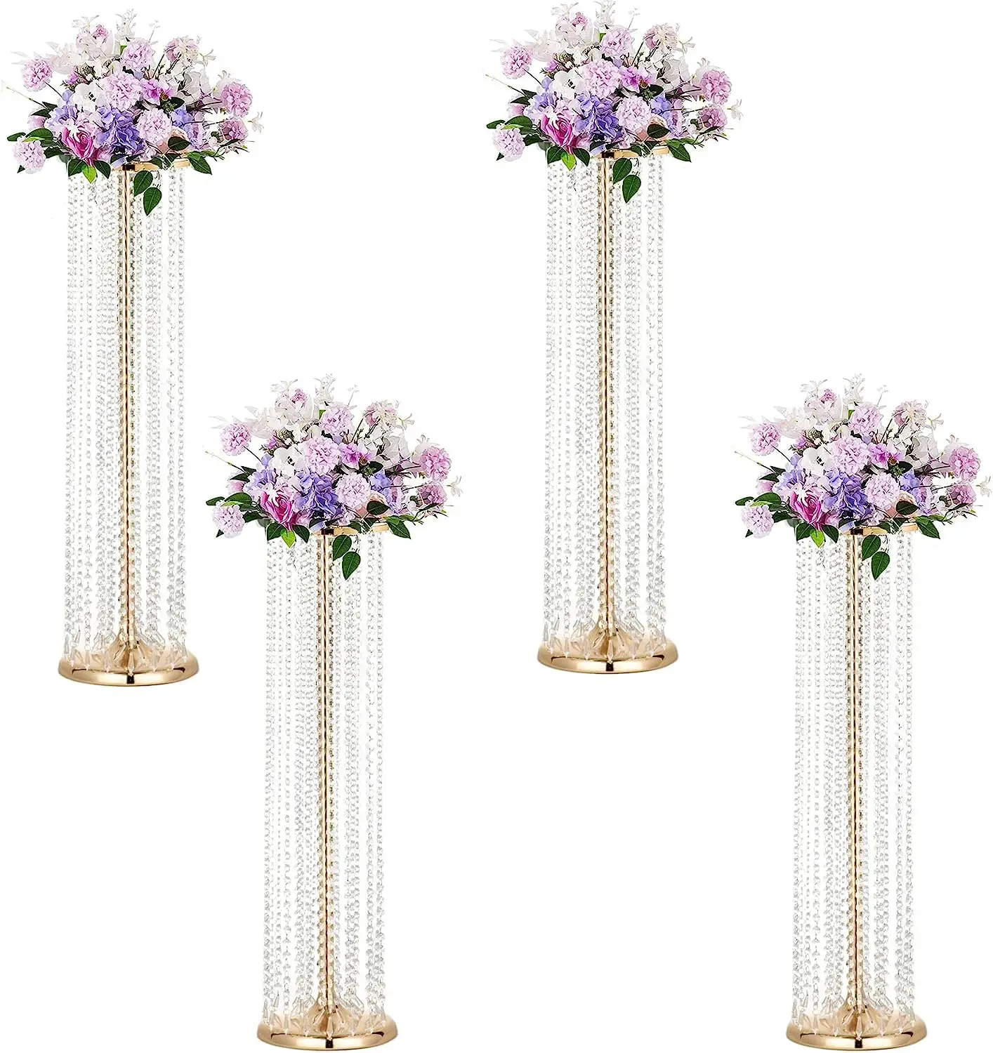 Flower Stand Wedding Centerpieces on Floor Tall Metal Flower Arrangement Stand Tabletop Flower Vase for Wedding Party Hotel Home
